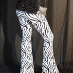 Load image into Gallery viewer, Zebra Print Flare Pants
