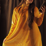 Load image into Gallery viewer, Mustard Velvet GoGo Dress
