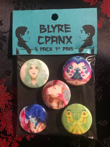 Blyre Cpanx 5 Pack 1” Pins - Lisa Lassi