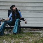 Load image into Gallery viewer, Corduroy Turqouise Flare Pants
