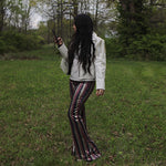 Load image into Gallery viewer, Striped Sequin Flares
