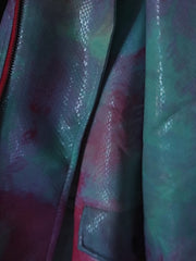 Load image into Gallery viewer, Tye-Dye Liquid Moto Jacket
