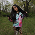Load image into Gallery viewer, Tye-Dye Liquid Moto Jacket
