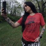 Load image into Gallery viewer, Bother Me Tomorrow CCR red tee
