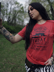 Load image into Gallery viewer, Bother Me Tomorrow CCR red tee
