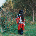 Load image into Gallery viewer, Cow Skull Ruana Wrap - Lisa Lassi
