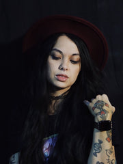 Load image into Gallery viewer, Burgundy Western Hat
