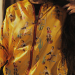 Load image into Gallery viewer, Pinup Cowgirl Bomber Jacket
