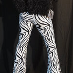 Load image into Gallery viewer, Zebra Print Flare Pants
