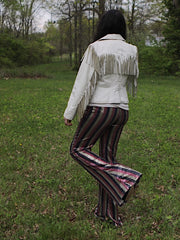Load image into Gallery viewer, Striped Sequin Flares
