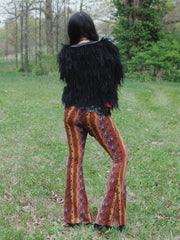 Load image into Gallery viewer, Multicolor Snake Print Flare Pants
