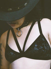 Load image into Gallery viewer, Black Velvet Bralette - Lisa Lassi
