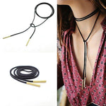 Load image into Gallery viewer, Leather Wrap Choker Necklace - Lisa Lassi
