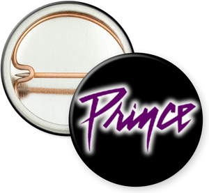 Prince Text 1" Pin - Lisa Lassi